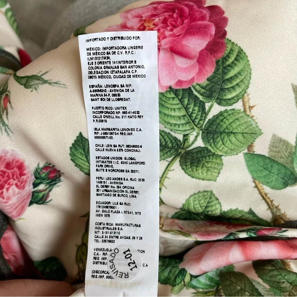 NWOT Leonisa floral mesh compression shapewear one piece swim suit 15019 - Picture 10 of 11